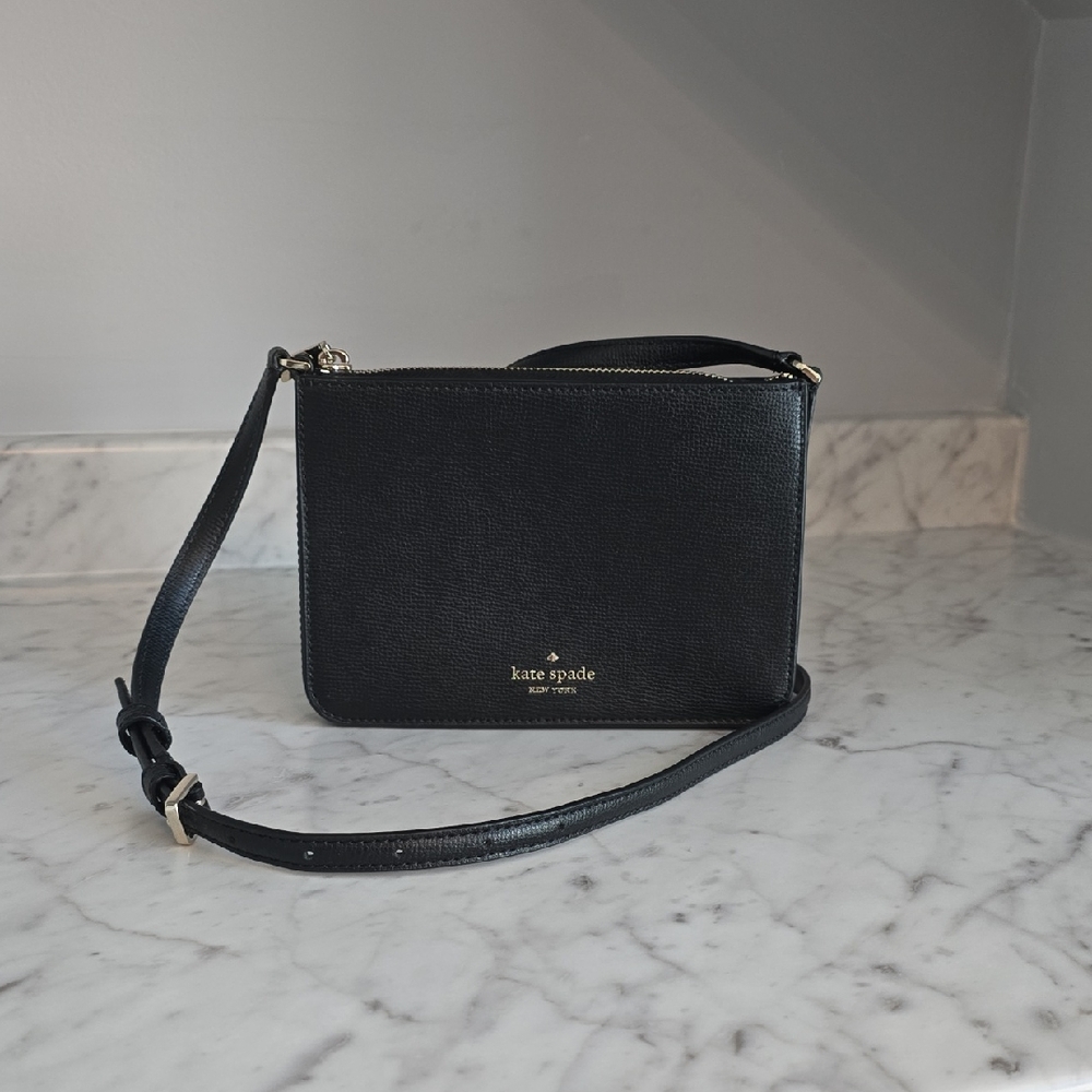 Kate Spade Sleek Black Crossbody Bag